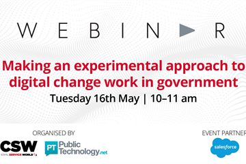 Making an experimental approach to digital change work in government