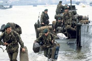 Thatcher was asked to consider handing over nearby islands as her task force neared the Falklands