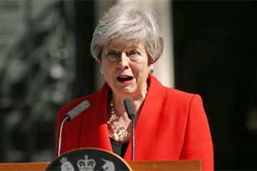 Prime minister Theresa May announces her resignation