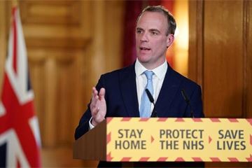 Raab to lead efforts to tackle pandemic as PM admitted to intensive care