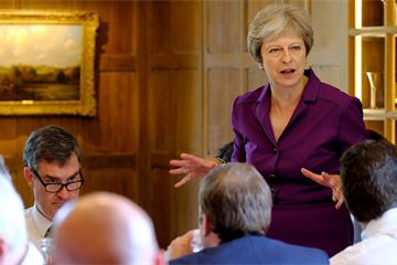 Theresa May accuses Boris Johnson of ‘abandoning’ UK’s ‘moral leadership’