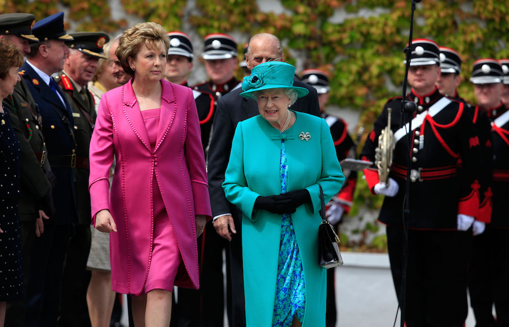 Queen with Irish President Mary McAleese
