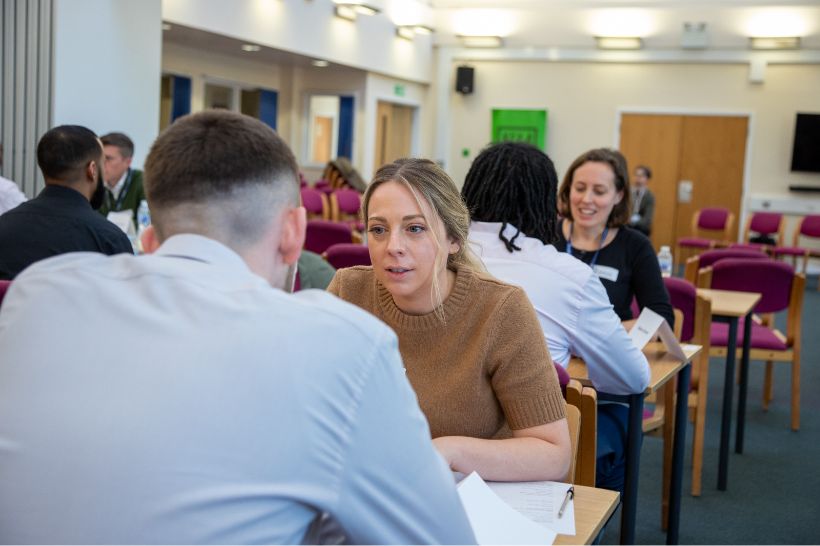 Serco colleagues hold mock interviews with prisoners at HMP Thameside as part of our Pathways employment programme