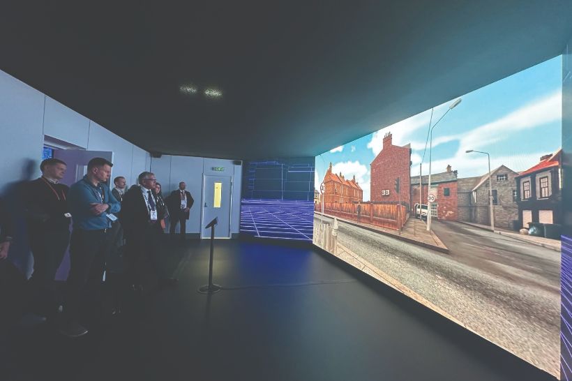 Participants immersed in the live street scene